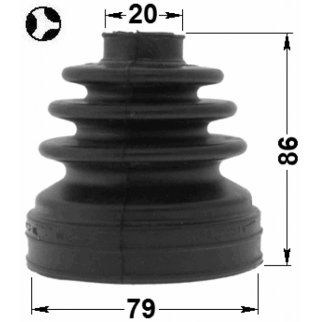 1915-X3T_к-кт пыльника ШРУСа внутреннего! BMW E83 04> фото 2