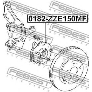 Подшипник ступицы FEBEST 0182-ZZE150MF фото