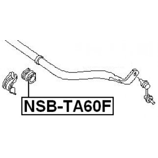 NSB-TA60F_втулка стабилизатора переднего! Nissan Armada/QX56 03-15 фото 2