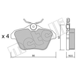 Колодки торм.зад. фото