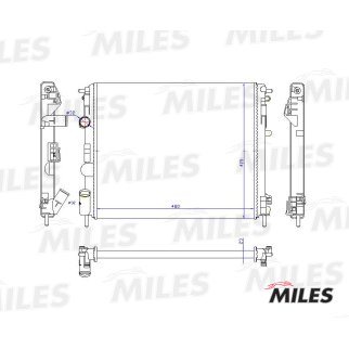 Радиатор основной MILES ACRM015 фото