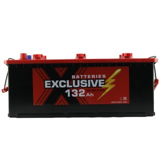 Аккумуляторная батарея Exclusive 6СТ132 (справа+) 513х182х213 Казахстан (ETN-632 052 080) фото 1