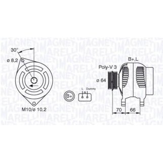 Генератор Magneti Marelli 063310506010 фото