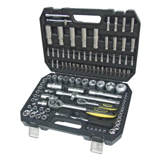 Набор торцевых головок 1/4" 1/2"DR 6-гранный 108 предметов ЭВРИКА фото