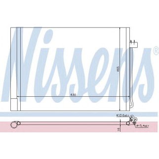 Радиатор кондиционера (конденсер) Nissens 940058 фото