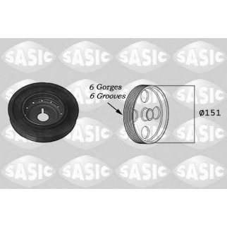 Шкив коленвала SASIC 2154011 фото