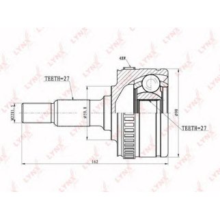 ШРУС наружный LYNXauto CO5300A фото