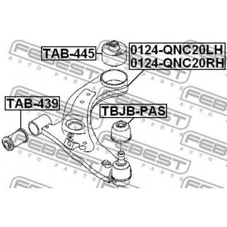 Рычаг передний FEBEST 0124-QNC20RH фото