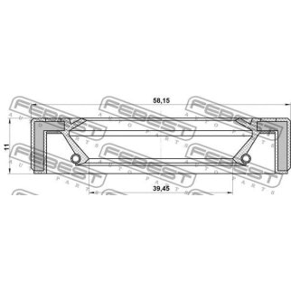 Сальник хвостовика КПП FEBEST 95GAY-41581111L фото