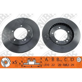 Диск тормозной SUZUKI GRAND VITARA 2.0-2.7 98-05 передний RN1140 фото