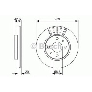 Диск тормозной BOSCH 0 986 479 082 фото