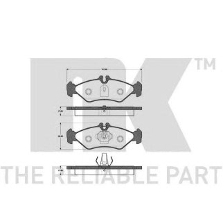 Колодки тормозные NK _223328 фото