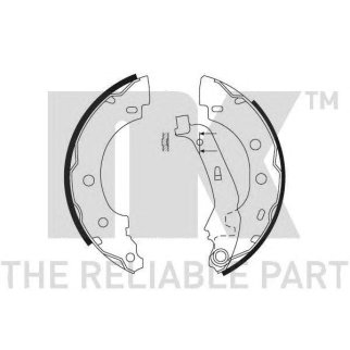 Колодки тормозные задние к-кт NK 2739635 фото