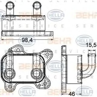 РАДИАТОР МАСЛЯНЫЙ 0650616 97223705 BEHR фото 3