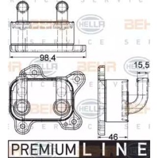 РАДИАТОР МАСЛЯНЫЙ 0650616 97223705 BEHR фото