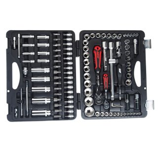 Набор головок и вставок 110пр 1/4" 1/2" для поврежденных болтов и гаек кейс JTC фото 2