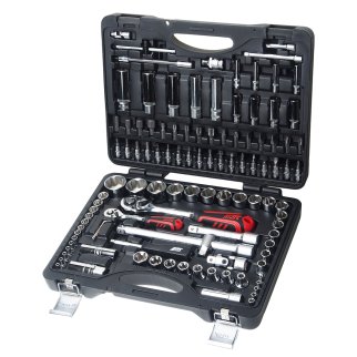 Набор головок и вставок 110пр 1/4&quot; 1/2&quot; для поврежденных болтов и гаек кейс JTC фото