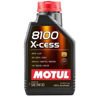 Масло моторное MOTUL 8100 X-Cess синтетическое 5W-30 SL/CF 1л. фото