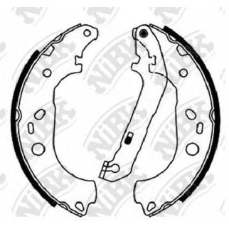 Колодки барабанные к-кт NiBK FN51001 фото