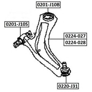Рычаг подвески перед лев фото