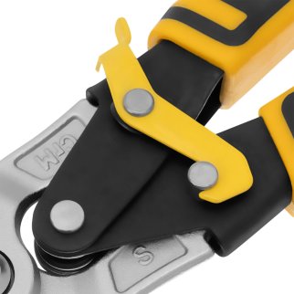 Ножницы по металлу,270мм, прямой рез,сталь-CrMo, трехкомп.рук-ки Denzel фото 6