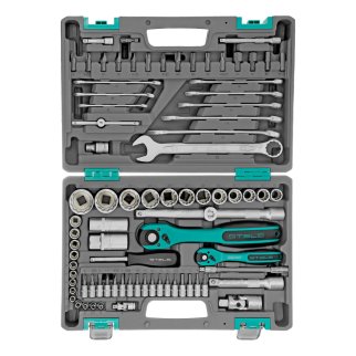 Набор инструмента 12-гран. головки 82пр. STELS фото 3