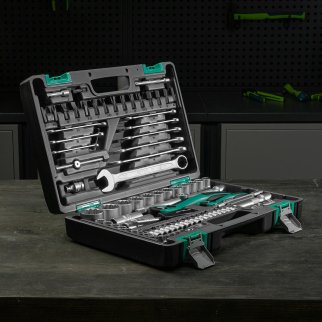 Набор инструмента 12-гран. головки 82пр. STELS фото 24