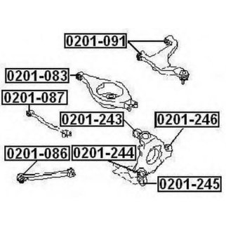 Сайлентблок ASVA 0201-086 фото