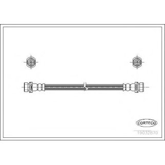 Шланг тормозной CORTECO 19032870 фото