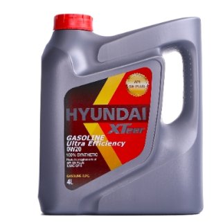 Масло моторное Hyundai Xteer Gasoline Ultra Efficiency 0W-20 4 л 1041121 фото
