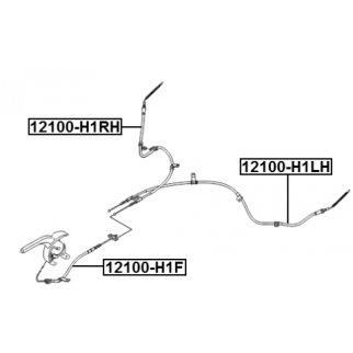 Трос ручного тормоза фото 2