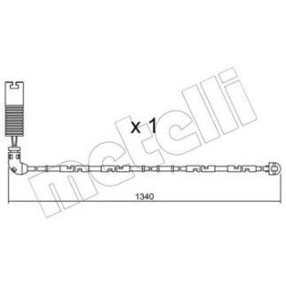 Датчик износа колодок METELLI _SU.113 фото