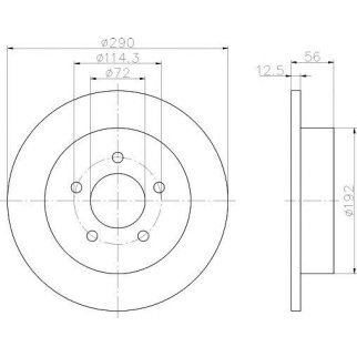 Диск тормозной задний TEXTAR 92108400 фото