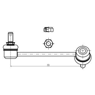 Стойка стабилизатора для а/м Great Wall Hover (05-) (перед.прав.) (SP 3006) фото 3