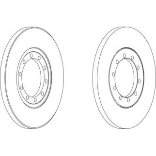 Торм.диск зад.(280x16) 10 отв. фото