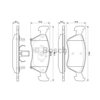 Колодки тормозные передние к-кт BOSCH 0 986 424 560 фото