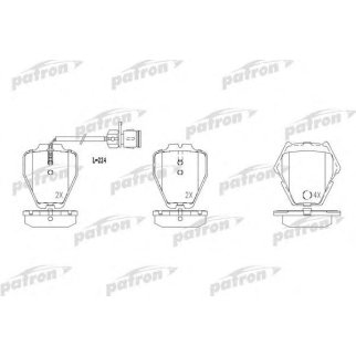 Колодки тормозные PATRON PBP1710 фото