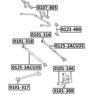 Сайлентблок ASVA 0101-316 фото