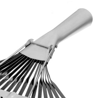 Грабли веерные 20зубьев б/ч оксидированные, плоский зуб СИБРТЕХ фото 3