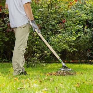 Грабли веерные 20зубьев б/ч оксидированные, плоский зуб СИБРТЕХ фото 5