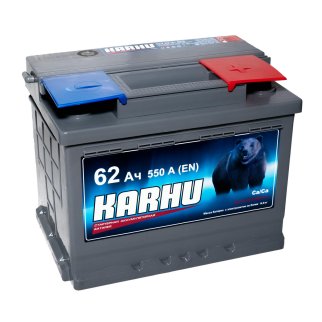Аккумуляторная батарея KARHU 6СТ 62з прям 242х175х190 Казахстан фото