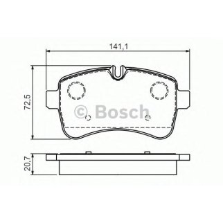 Колодки тормозные к-кт BOSCH 0 986 494 460 фото