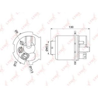 Фильтр топливный LYNXauto LF1077M фото