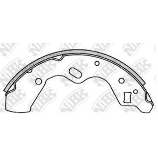 Колодки барабанные к-кт NiBK FN3388 фото