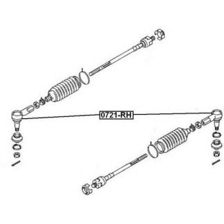 Наконечник рулевой правый ASVA 0721-RH фото