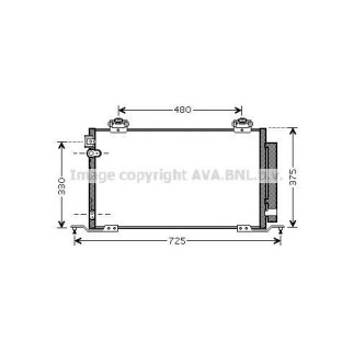 Радиатор кондиционера (конденсер) AVA TO5393D фото