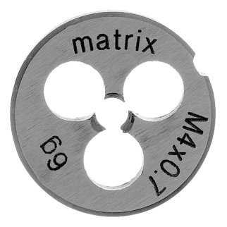 Плашка М4 х 0,7 мм, Р6М5 // MATRIX фото 2 Плашка М4 х 0,7 мм, Р6М5 // MATRIX фото 2
