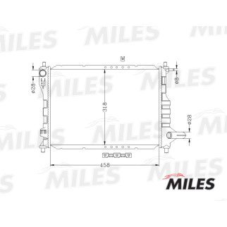 Радиатор основной MILES ACRB047 фото
