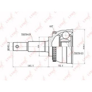 ШРУС наружный LYNXauto CO5301A фото
