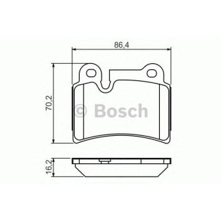 Колодки тормозные задние дисковые к-кт BOSCH 0 986 494 210 фото